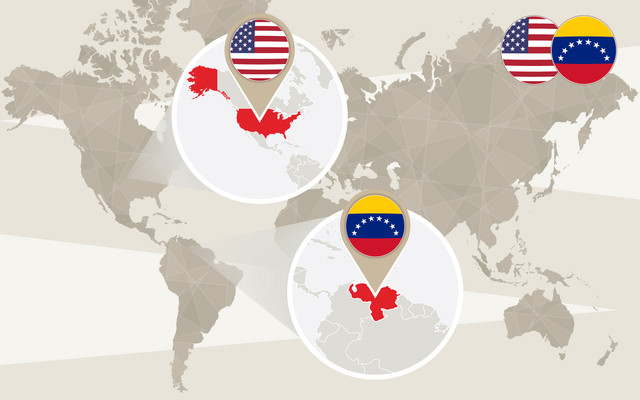 Perta Amerika Serikat dan Venezuela. Foto: BOLDG/Shutterstock