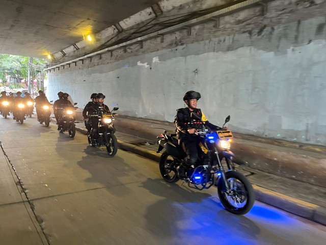 Brimob Polda Metro Jaya turun tangan untuk mencegah terjadinya tawuran di Terowongan Manggarai, Tebet, Jakarta Selatan. dok Foto: Dok. Polda Metro Jaya