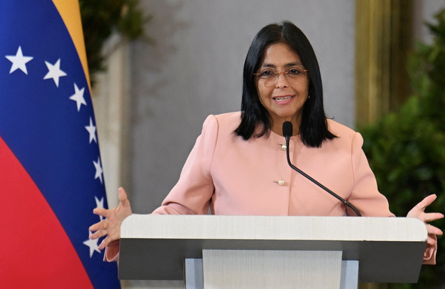 Wakil Presiden Venezuela, Delcy Rodriguez. Foto: Juan BARRETO / AFP