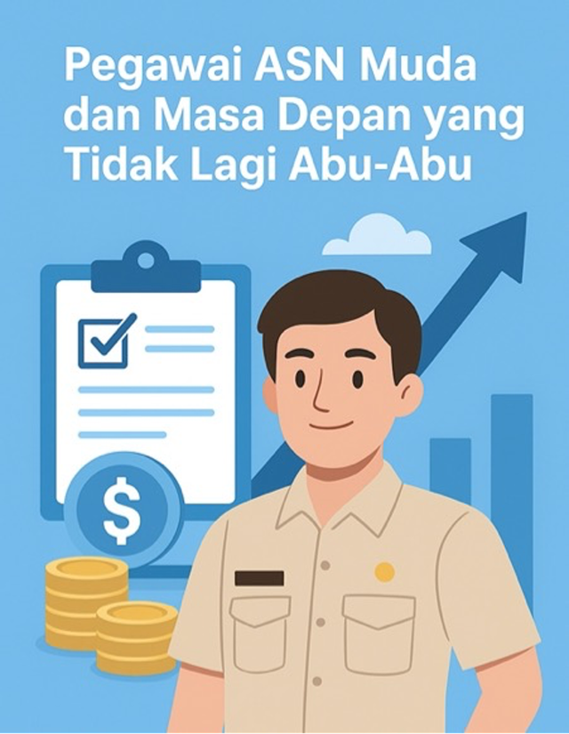 Transformasi Pensiun, Harapan Masa Depan Pegawai ASN Muda. Ilustrasi: AI Generated/Dok. Pribadi.