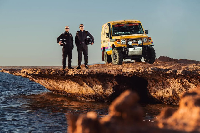Pebalap reli asal Indonesia, Shammie Zacky Baridwan mengikuti kejuaraan Rally Dakar 2026 di Arab Saudi. Foto: Compagnie Saharienne