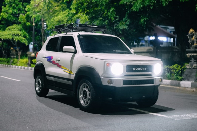 Hasil modifikasi Min Jimny dari bahan Suzuki S-Presso. Foto: Wijaya Motor Bali