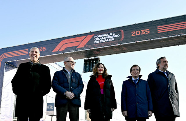 Gedung IFEMA Madrid sebagai salah satu area yang digunakan untuk lintasa Formula 1. Foto: Dok. Formula 1