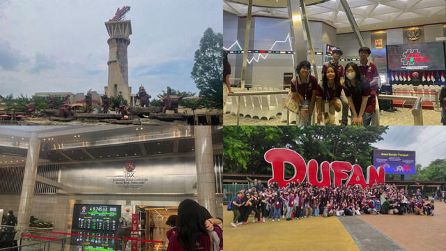 Momen dan Foto Kelompok yang Diabadikan di Bursa Efek Indonesia dan Dufan, Jakarta (Foto: Shaneisha Cheryl Limargan dan Johannes Alexander Putra, S.Pd.)