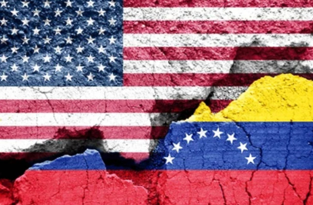 Ilustras konflik Venezuela dan Amerika Serikat. Sumber: Shutterstock.