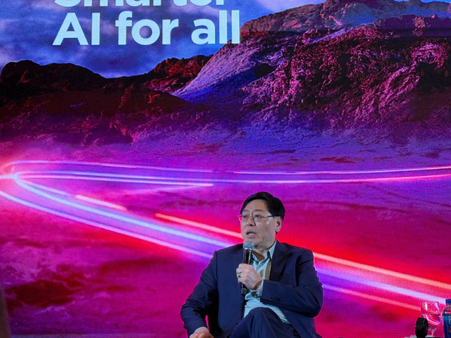 CEO Lenovo, Yuanqing Yang (YY) di Lenovo Tech World @CES 2026, Las Vegas, Amerika Serikat. Foto: Reza Aditya Ramadhan/kumparan.