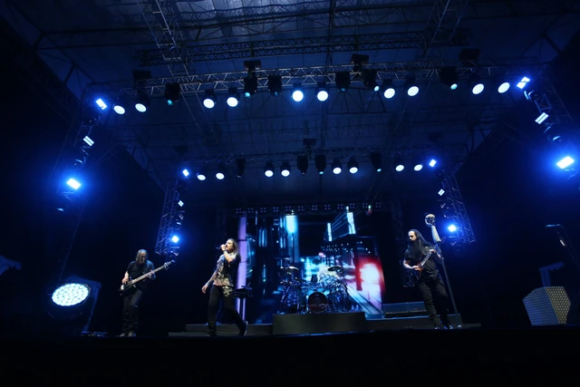 Lokasi Konser Dream Theater, Foto: ANTARA FOTO/Nicolous Irawan/SOLOPOS/POOL