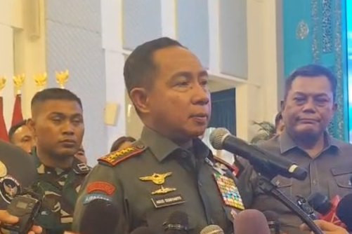 Panglima TNI Jenderal TNI Agus Subiyanto di Istana Negara, Jakarta, Kamis (8/1/2026). Foto: Jonathan Devin/kumparan