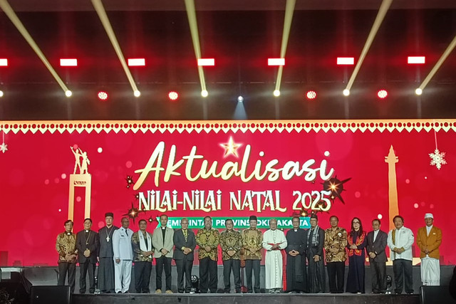 Gelaran Perayaan Natal 2025 Dengan Tema "Aktualisasi Nilai-Nilai Natal" di JIEXPO Kemayoran, Jakarta Barat, Jumat (9/1/2026). Foto: Ryan Iqbal/kumparan
