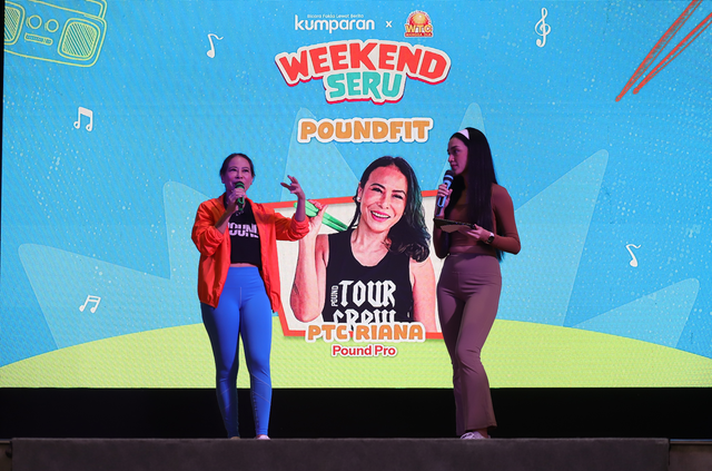 Pound Fit di acara Weekend Seru kumparan. Foto: kumparan