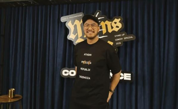 Komika Pandji Pragiwaksono. Foto : Kumparan 