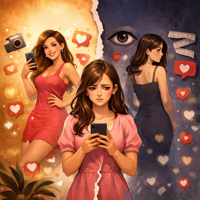  Ilustrasi Ketika Percaya Diri Perempuan Diadili Publik (Sumber: https://chatgpt.com/s/m_69632646ac3c819192cd2c634d1efd0a)