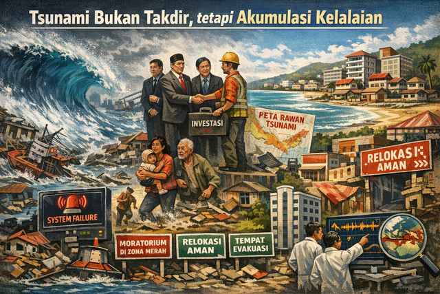 Tsunami Bukan Takdir, tetapi Akumulasi Kelalaian © OpenAI