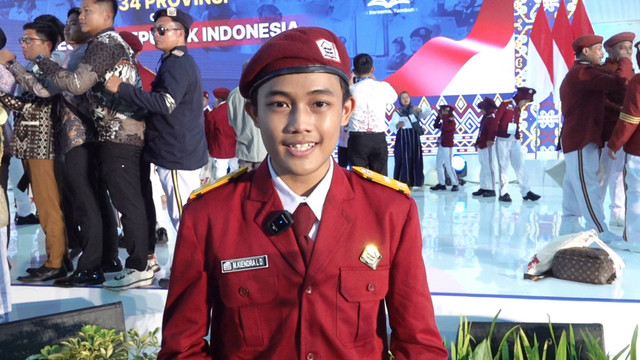 Siswa Sekolah Rakyat yang dikunjungi Prabowo di Banjarbaru, Kalimantan Selatan. Foto: Dok. Bakom RI