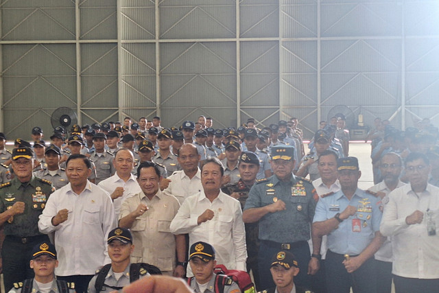 Pelepasan Taruna Kelautan & Perikanan di Lanud Halim Perdanakusuma, Jakarta Timur, Rabu (14/1/2026). Foto: Argya D. Maheswara/kumparan 