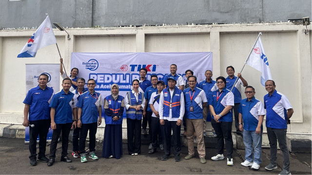 Seremonial Pelepasan Bantuan PT TIKI untuk Korban Bencana di Sumatera (Sumber : DT Peduli)