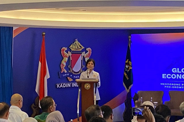 Wakil Ketua Umum Bidang Analisis Kebijakan Makro-Mikro Ekonomi Kadin Indonesia Aviliani di acara Global and Domestic Economic Outlook, di Gedung Kadin, Jakarta, Kamis (15/1/2026). Foto: Muhammad Fhandra Hardiyon/kumparan