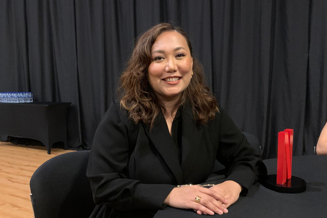 Sutradara Gina S Noer ditemui di sela acara "What Next Netflix" yang digelar di Kota Kasablanka, Jakarta Selatan, Kamis (15/1/2026).
 Foto: Vincentius Mario/kumparan