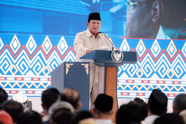 Presiden Prabowo Subianto saat kunjungan kerja ke Sekolah Rakyat Terintegrasi (SRT) 9 Banjarbaru Kalimantan Selatan, Senin (12/1/2026). Foto: Biro Humas Kemensos / Andi Muhlis