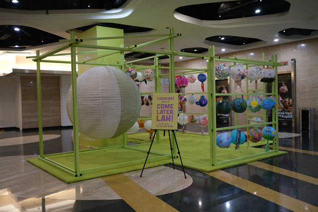 Lampion karya 50 anak di event OADKIDS Sincai Lah!, Kamis (15/01/2026). Foto: OADKIDS