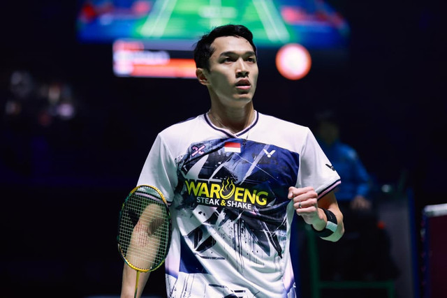 Tunggal putra  Indonesia Jonatan Christie di India Open 2026.
 Foto: PBSI