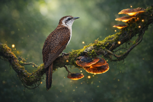 Sosok burung kedasih yang suaranya selalu ada di semua hutan pengunungan Jawa Barat. (Gambar: Fabian S.R.)