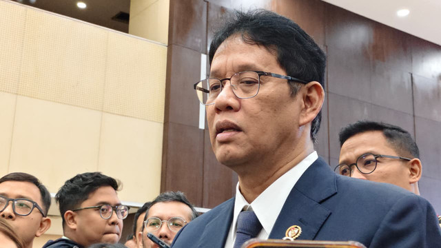 Menteri Keuangan Purbaya Yudhi Sadewa di Kantor Pelayanan Pajak Wilayah Jakarta Utara, Kamis (22/1/2026). Foto: Ave Airiza Gunanto/kumparan