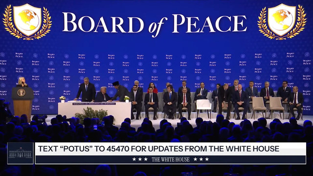 Board of Peace Kamis (22/1/2026). Foto: Youtube/The White House
