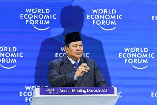 Ilustrasi Presiden Prabowo di World Economic Forum (WEF) 2026