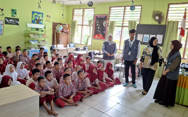 Pemaparan Sosialisasi Stop Bullying di SDN 2 Lembak 