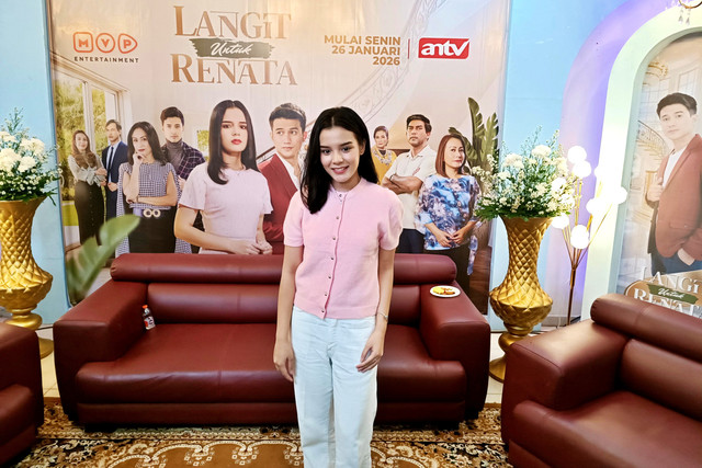 Daisy Natalya dalam konferensi pers sinetron 'Langit Untuk Renata'.
 Foto: Dok. Istimewa