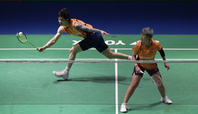 Ganda campuran Malaysia, Chen Tang Jie/Toh Ee Wei, di India Open 2026. Foto: REUTERS/Bhawika Chhabra