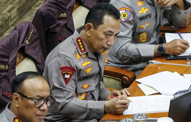 Kapolri Jenderal Listyo Sigit Prabowo di Kompleks Parlemen Senayan, Jakarta, Senin (26/1/2026). Foto: ANTARA FOTO/Asprilla Dwi Adha/nz