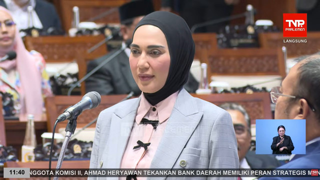 Wakil Ketua DPR RI, Sari Yuliati di Gedung Parlemen, Jakarta, Selasa (27/1/2026). Foto: YouTube/ TVR Parlemen