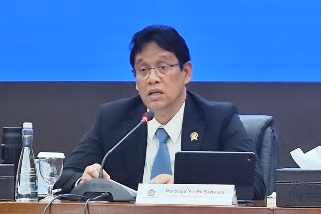 Menteri Keuangan Purbaya Yudhi Sadewa dalam konferensi pers Komite Stabilitas Sistem Keuangan (KSSK) di Kantor Kemenkeu, Jakarta Pusat, Selasa (27/1/2026). Foto: Widya Islamiati/kumparan