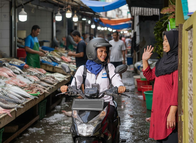 Tika Wulandari berhasil mensejahterakan keluarga setelah lolos menjadi Account Officer (AO) PNM Mekaar Panarukan, Situbondo. Foto: Dok. PNM