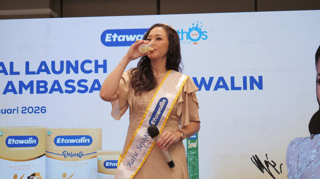 Maia Estianty menjadi brand ambassador Etawalin, Selasa (27/01/2026). Foto: Dok. Etawalin