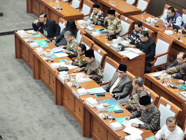 Suasana rapat kerja Komisi VIII DPR bersama Kemenag di Kompleks Parlemen Senayan, Jakarta pada Rabu (28/1/2026). Foto: Luthfi Humam/kumparan