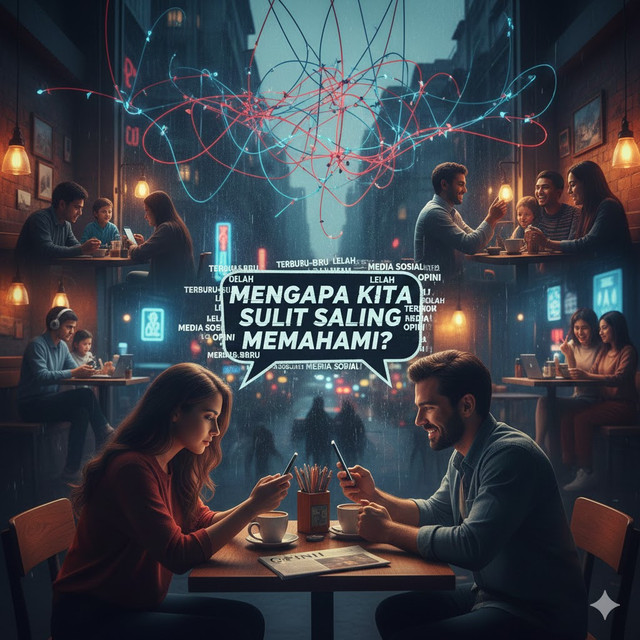 Ilustrasi memahami sesama lewat media sosial. Foto: Generated AI