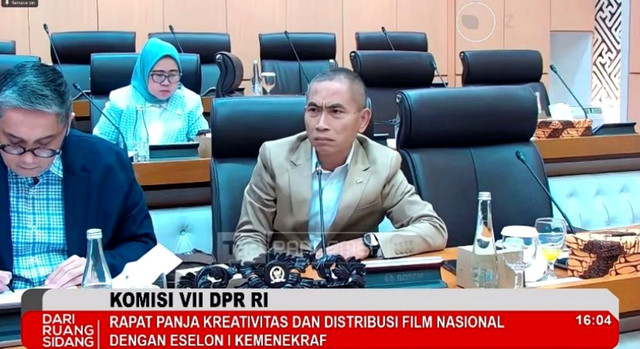 Anggota Komisi VII DPR dari Fraksi Nasdem, Yoyok Riyo Sudibyo. Foto: TVR PARLEMEN/YouTube