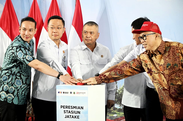 Menhub, Dudy Purwagandhi resmikan Stasiun Jatake. Foto: Dok. Kemenhub