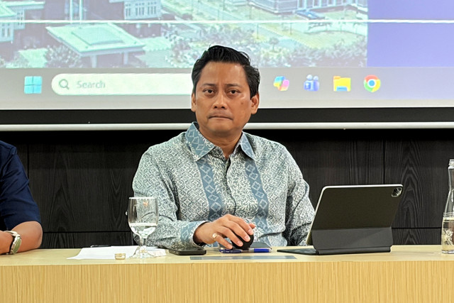 Deputi Gubernur Bank Indonesia terpilih periode 2026-2031, Thomas Djiwandono dalam media briefing di Kantor Kemenkeu, Jakarta Pusat, Rabu (28/1/2026). Foto: Najma Ramadhanya/kumparan
