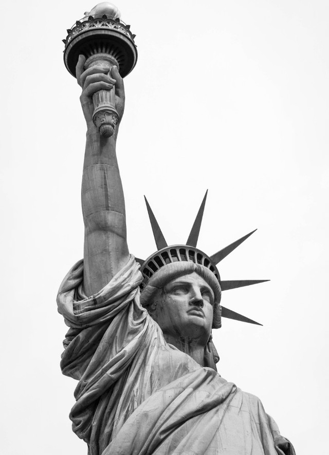 Patung Liberty, patung kebebasan Amerika Serikat. (Foto: Brandon Mowinkel, under the Unsplash license).