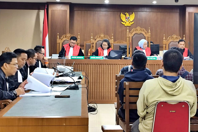 Suasana sidang pemeriksaan saksi dalam kasus dugaan pemerasan izin calon tenaga kerja asing (TKA) Kemenaker di Pengadilan Tipikor Jakarta, Kamis (29/1/2026). Foto: Luthfi Humam/kumparan