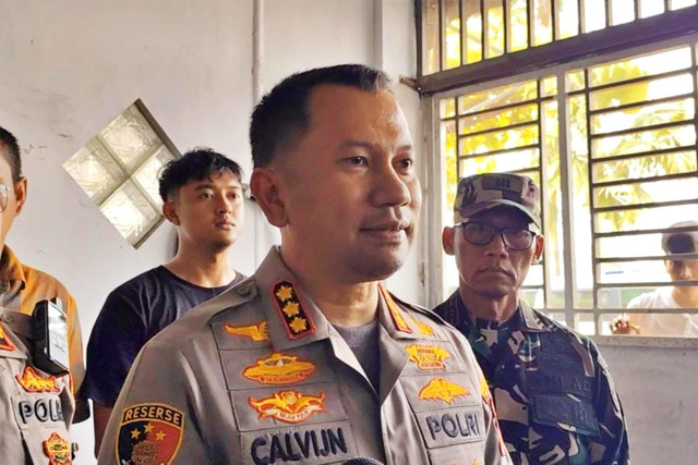 Kapolrestabes Medan, Kombes Pol Jean Calvijn Simanjuntak saat ditemui usai pra rekonstruksi di lokasi tempat perjudian, Medan, Kamis (29/1/2026). Foto: Amar Marpaung/kumparan