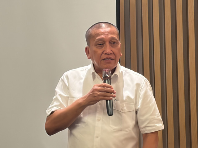 Direktur Corporate Affairs Alfamart, Solihin, dalam media gathering di Alam Sutera, Tangerang, Kamis (28/1/2026). Foto: Najma Ramadhanya/kumparan