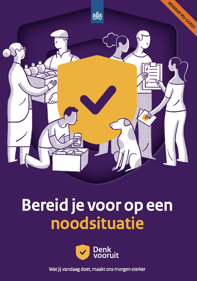 Sampul panduan resmi pemerintah Belanda “Bereid je voor op een noodsituatie” (Bersiaplah Menghadapi Situasi Darurat). Foto: Dokumentasi pribadi