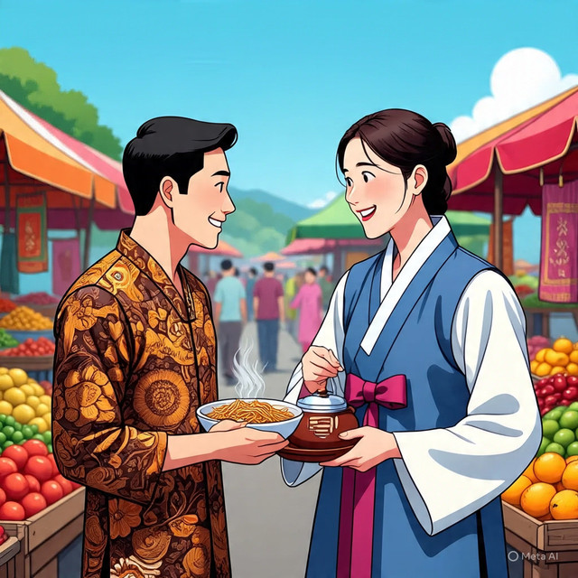 AI Generated (Gambar Relationship Beda Negara)