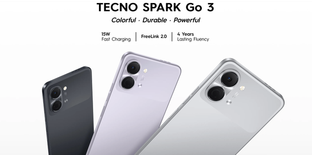 Tecno Spark Go 3. Foto: tecno-mobile.com