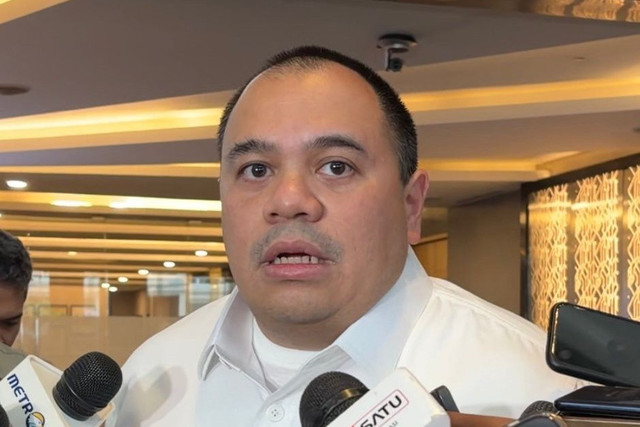 CIO Danantara Pandu Sjahrir di Bursa Efek Indonesia, Jakarta Selatan, Senin (2/2/2026). Foto: Najma Ramadhanya/kumparan